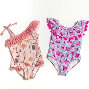 Girl’s 2T One-Piece Bathing Suit Bundle